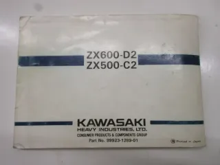 Handbuch Fahrerhandbuch Kawasaki ZZR 600 ZZ-R 500 Betriebsanleitung 99923-1289-0 - Bild 5