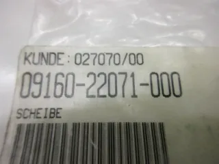 B542. Suzuki RGV 250 Unterlegescheibe 22x27,5 Motor Kurbelwelle 09160-22071 - Bild 3