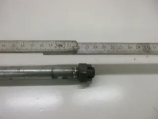 3. Kawasaki GPZ 305 EX305A BD Steckachse Achse vorne 15 mm Vorderrad axle front - Bild 2