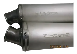 1. Ducati 750 SS ZDM Bj. 90-98 Auspuffendtopf BOS 430 links rechts e4 - Bild 2