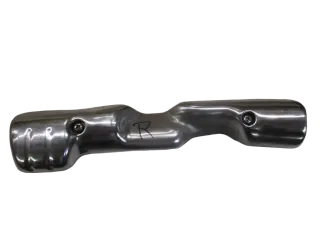 12. Honda CX 500 C PC01 Hitzeschild rechts Auspuff Krümmer Schutz - Bild 1
