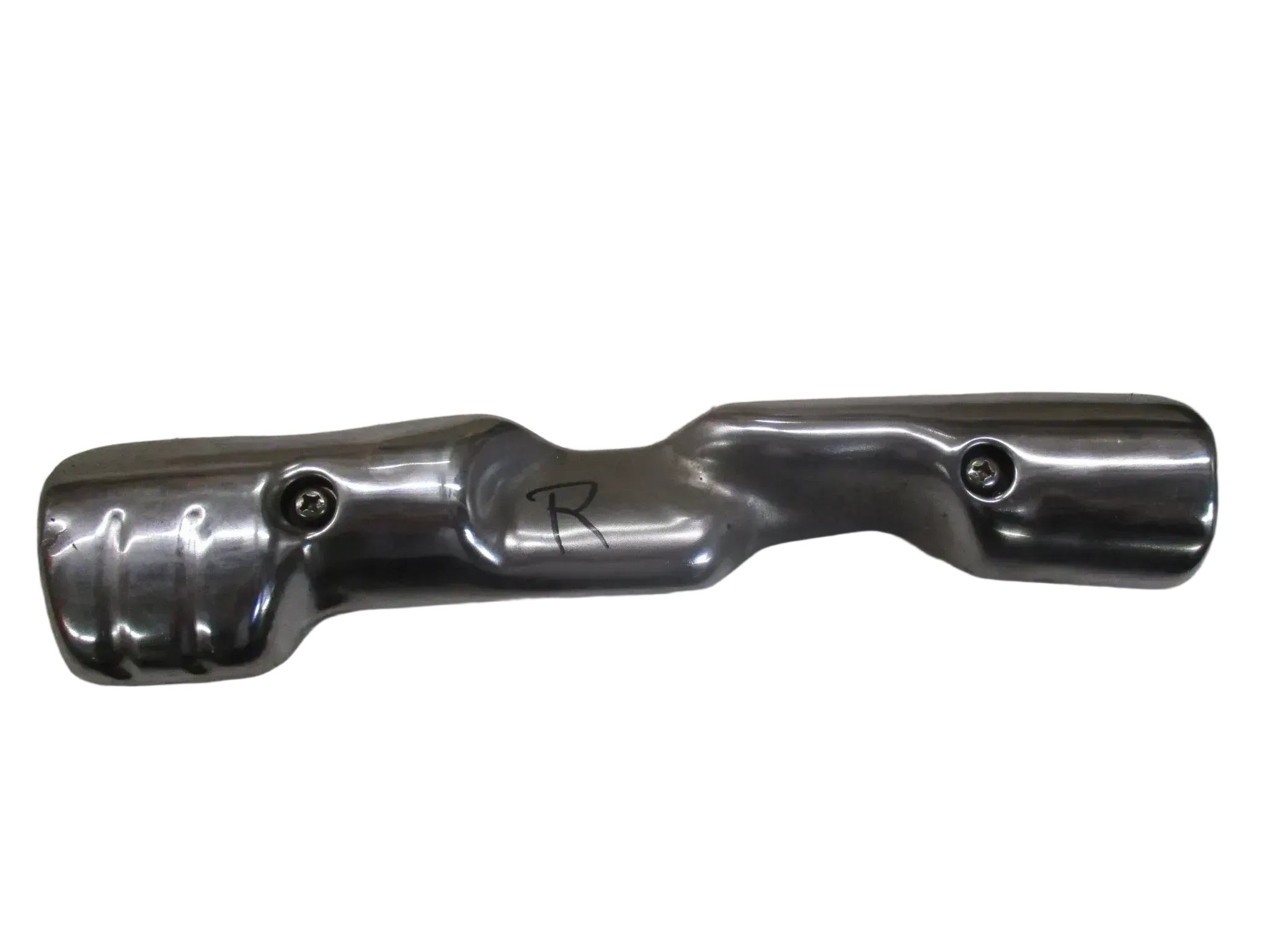 12. Honda CX 500 C PC01 Hitzeschild rechts Auspuff Krümmer Schutz - Bild 1