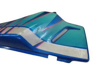 Suzuki DR 800 S BIG SR43A Seitenverkleidung links blau Sitzbank - Bild 3