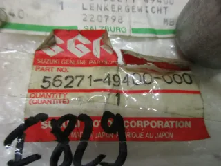 E829. Suzuki DR 800 S Big Lenkergewicht Lenker 56271-49400 Vibrationsdämpfer - Bild 4
