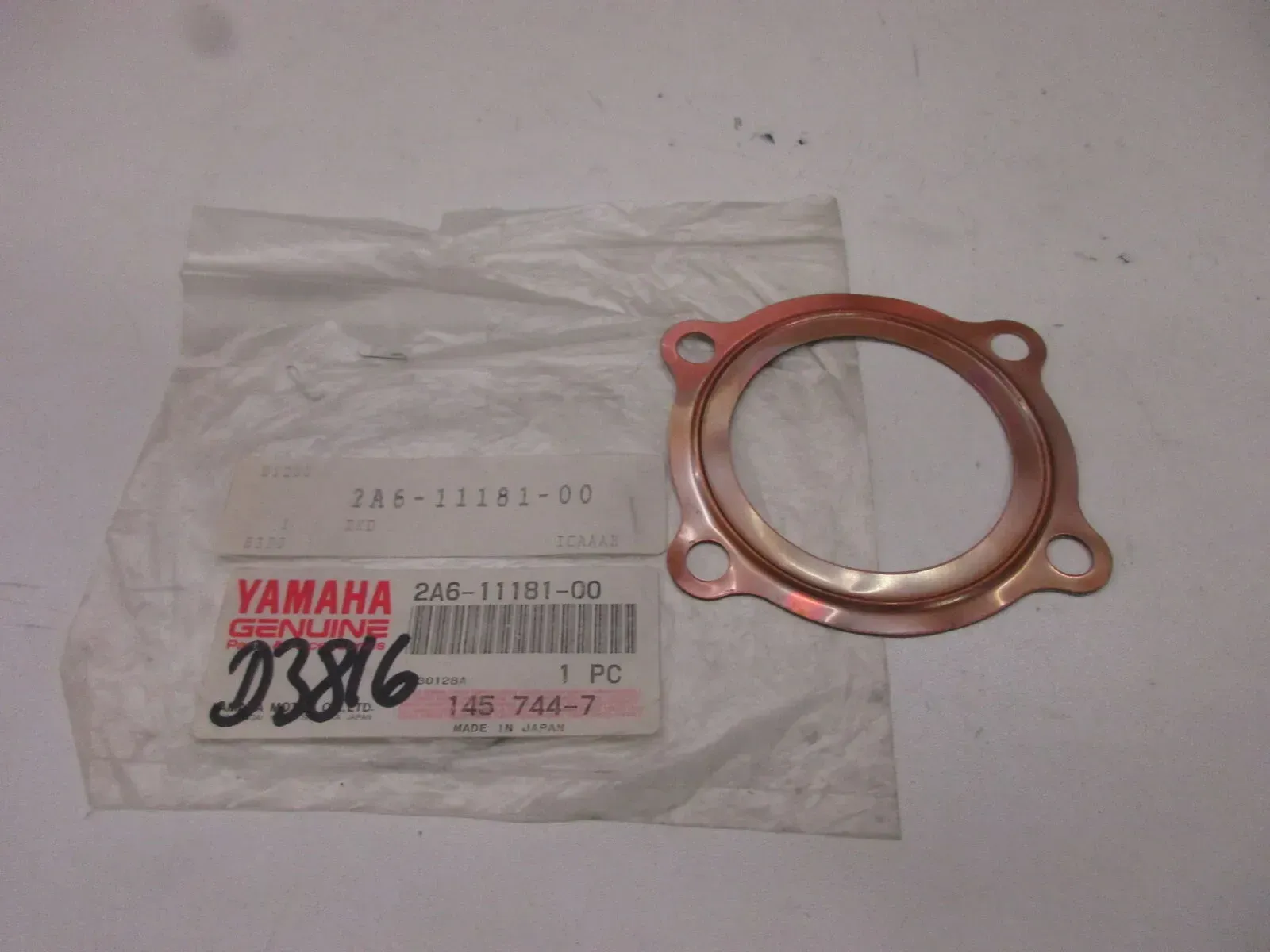 Dichtung 2A6-11181-00 D3816. Yamaha DT 125 Zylinderkopf Motordichtung Motor seal - Bild 1