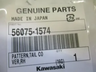 A1823 Emblem Kawasaki ZX-10R Aufkleber 56075-1573 + 74 re + li - Bild 3