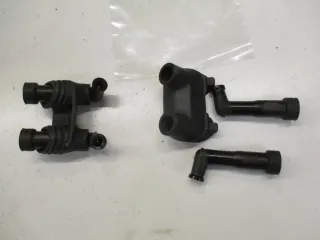 3. Honda GL 1100 SC02 Goldwing Zündkerzenstecker mit #1 Abdeckung Dichtung Gummi - Bild 3