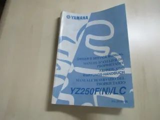 Yamaha YZ 250 F (N) LC  Handbuch Wartungsanleitung Fahrerhandbuch 5NL-28199-30 - Bild 1