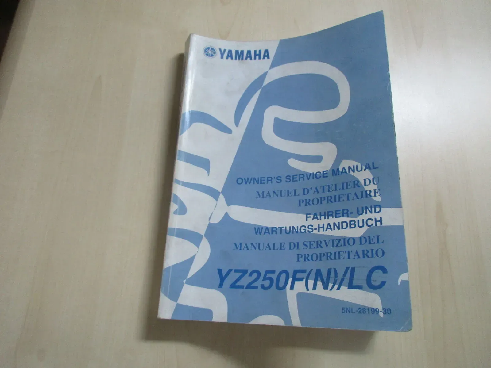 Yamaha YZ 250 F (N) LC  Handbuch Wartungsanleitung Fahrerhandbuch 5NL-28199-30 - Bild 1