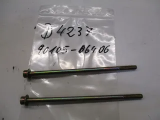 D4237 Schraube 90105-06406 Zylinder Yamaha XT 250_350 TTBolzen 6x147 mm Stange - Bild 1
