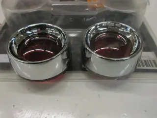 Deep Dish Bezel Red Blinker C23. Harley Davidson FXST Dyna Lens Ersatzglas - Bild 2