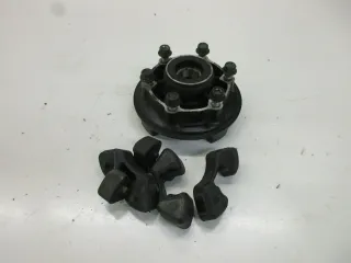 1. Kawasaki ER-6F ABS EX650A Kettenradträger mit Ruckdämpfer Antriebsgummi Felge - Bild 3
