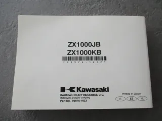 Kawasaki ZX-10R ABS ZX1000 ET 99976-1622 Manuel del Propietario Benutzerhandbuch - Bild 3