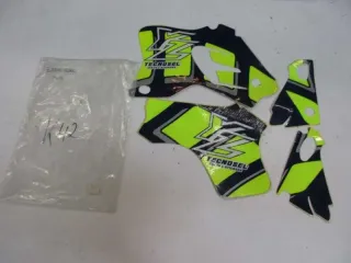 K42. YAMAHA YZ 80 AUFKLEBER VERKLEIDUNG DEKOR SATZ DEKORSATZ GELB BLAU - Bild 2