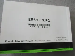 Kawasaki ER-6N ER650EG/EF Bedienungsanleitung Fahrerhandbuch Handbuch Bordbuch - Bild 4