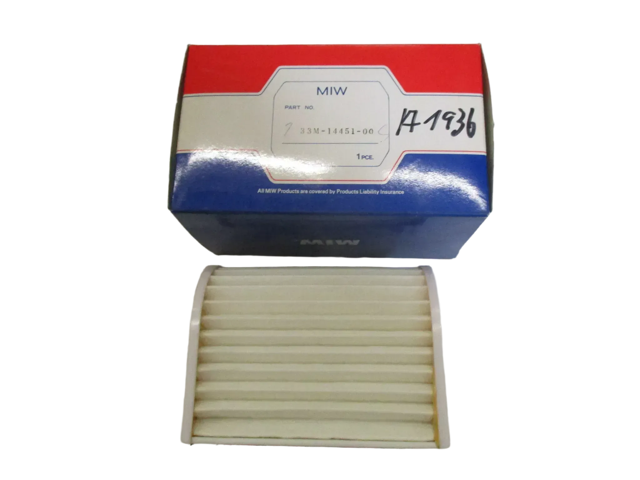 A1936 Yamaha XJ 600 N_H Luftfilter Einsatz 33M-14451-00 air cleaner - Bild 1