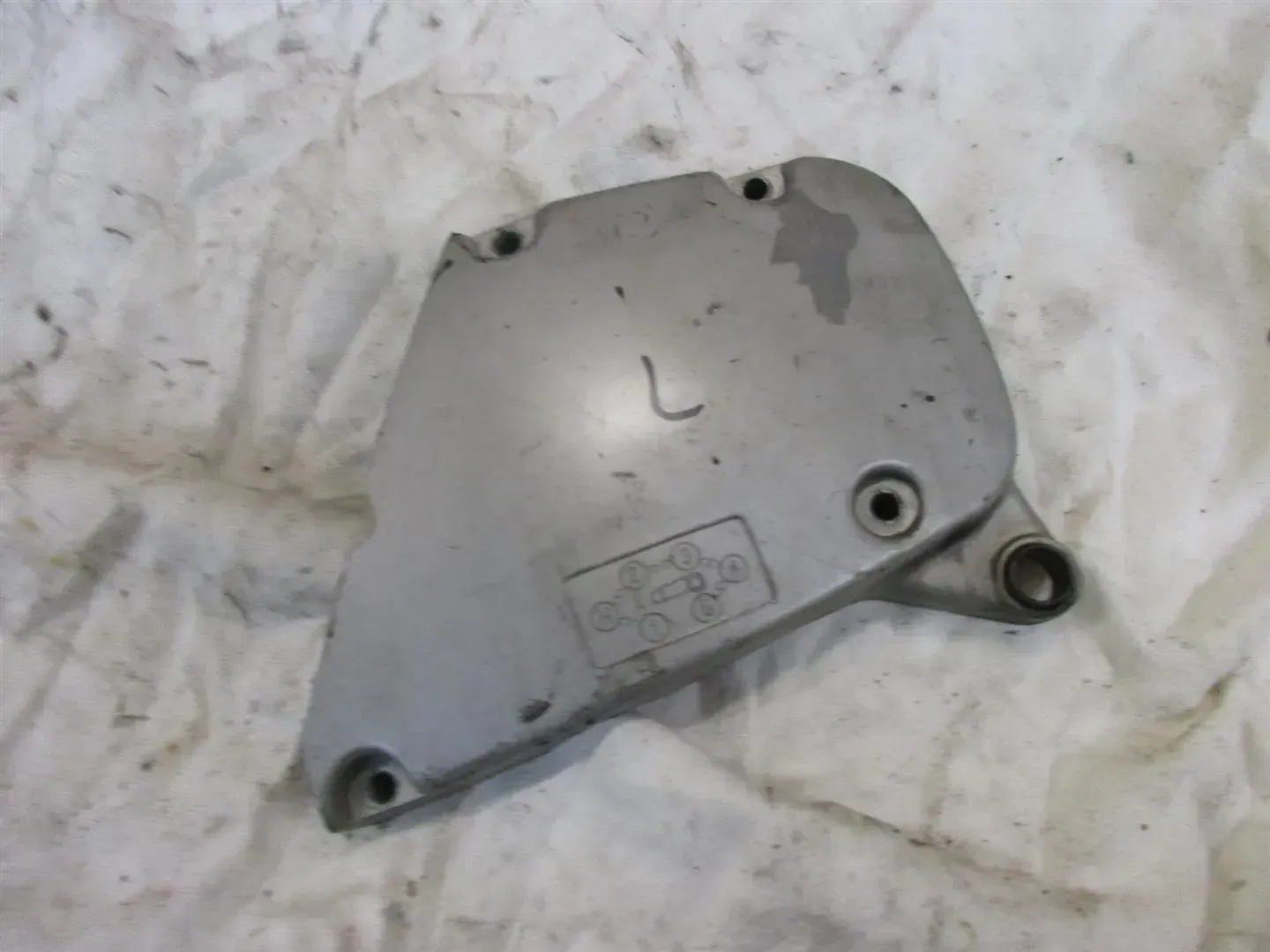 1. SUZUKI GS 650 G KATANA Bj.82 RITZELABDECKUNG MOTORDECKEL LINKS GEHÄUSE MOTOR - Bild 1