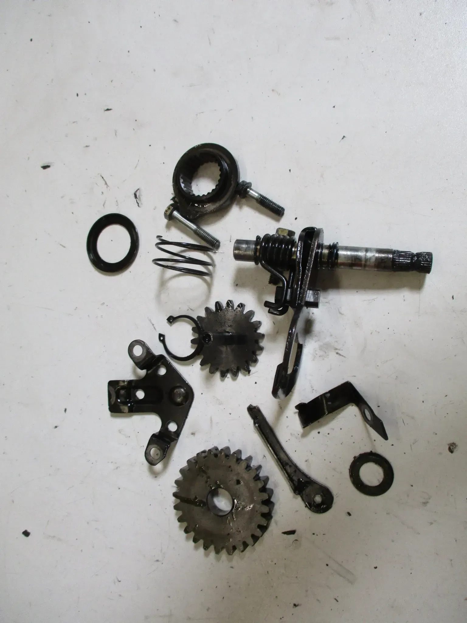 Honda XL 250 S SL Bj.80 Kickstartergetriebe Kickstarterwelle Kickstarter Zahnrad - Bild 1