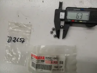 D2657 Kugel Yamaha XT_DT_FZR_XV 50_1100 ET 93501-04011 Lenkkopf Fußraste Schalthebel - Bild 1