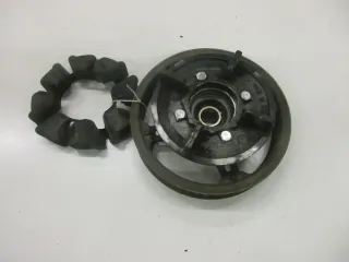 4. Kawasaki GPZ 305 EX305A BD Riementräger Riemenrad Zahnriemen Ruckdämpfer Gumm - Bild 1