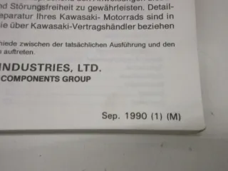 Handbuch Fahrerhandbuch Kawasaki ZZR 600 ZZ-R 500 Betriebsanleitung 99923-1289-0 - Bild 2