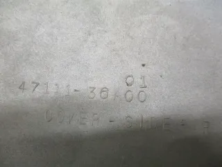 Verkleidung Sitzbank Seite rechts 1. Suzuki RG 80 Gamma NC11A grün Seitendeckel - Bild 5