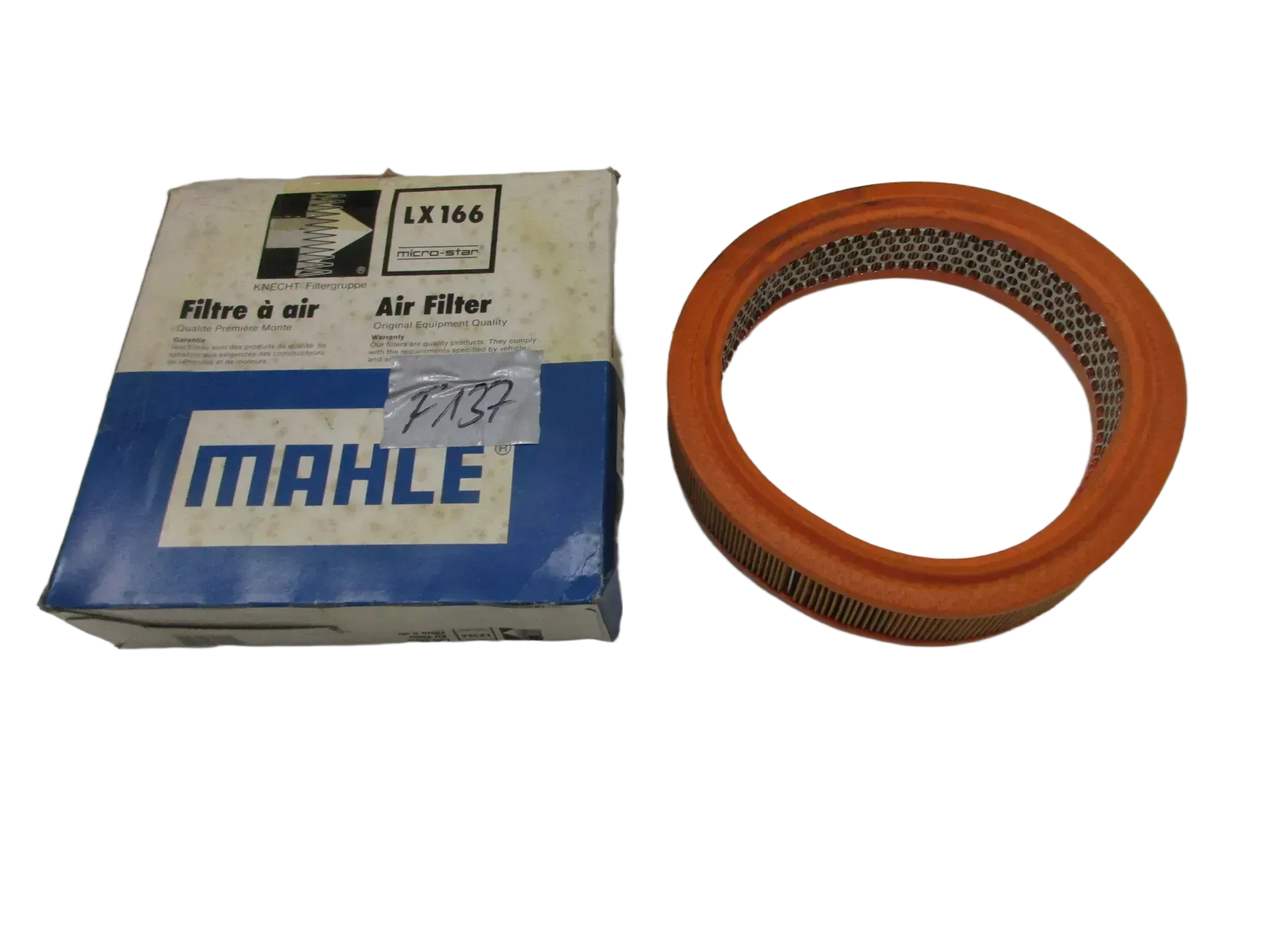 F137 Mahle Ford Transit Ersatzfilter Luftfilter LX 166 Luftfilterkasten - Bild 1
