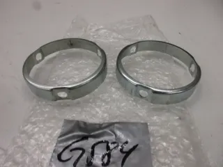 G584 Harley Davidson Halter Flansch Befestigungsschellen Auspuff Blenden - Bild 2