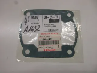 A1632 Kawasaki KDX 400_450 Zylinderfußdichtung Motor 11060-1452 Original Dichtung seal - Bild 2