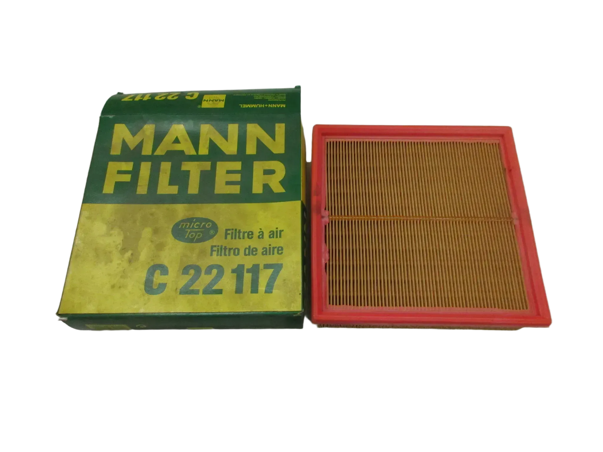 F18 Mann Porsche 924 Ersatzfilter C22117 Luftfilterkasten Motorluftfilter - Bild 1