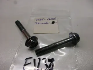 E1238 Suzuki DR 650 R_RSE Schraube Bolzen M6 mm 01517-06105 Schwinge Rahmen Halter - Bild 2