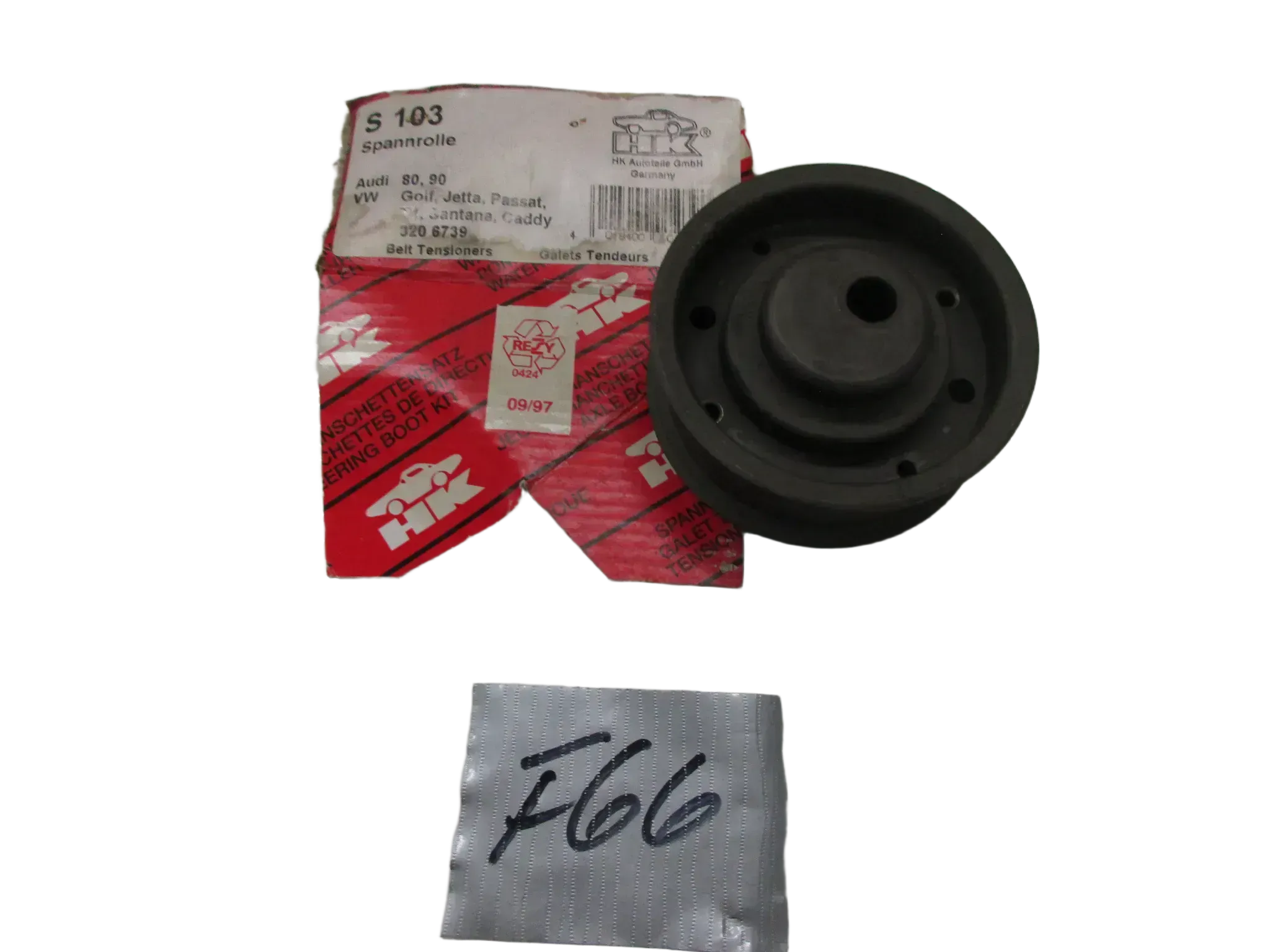F66 VW Golf Jetta Audi Spannroller Keilriemen S103 Motor Motorspanner - Bild 1