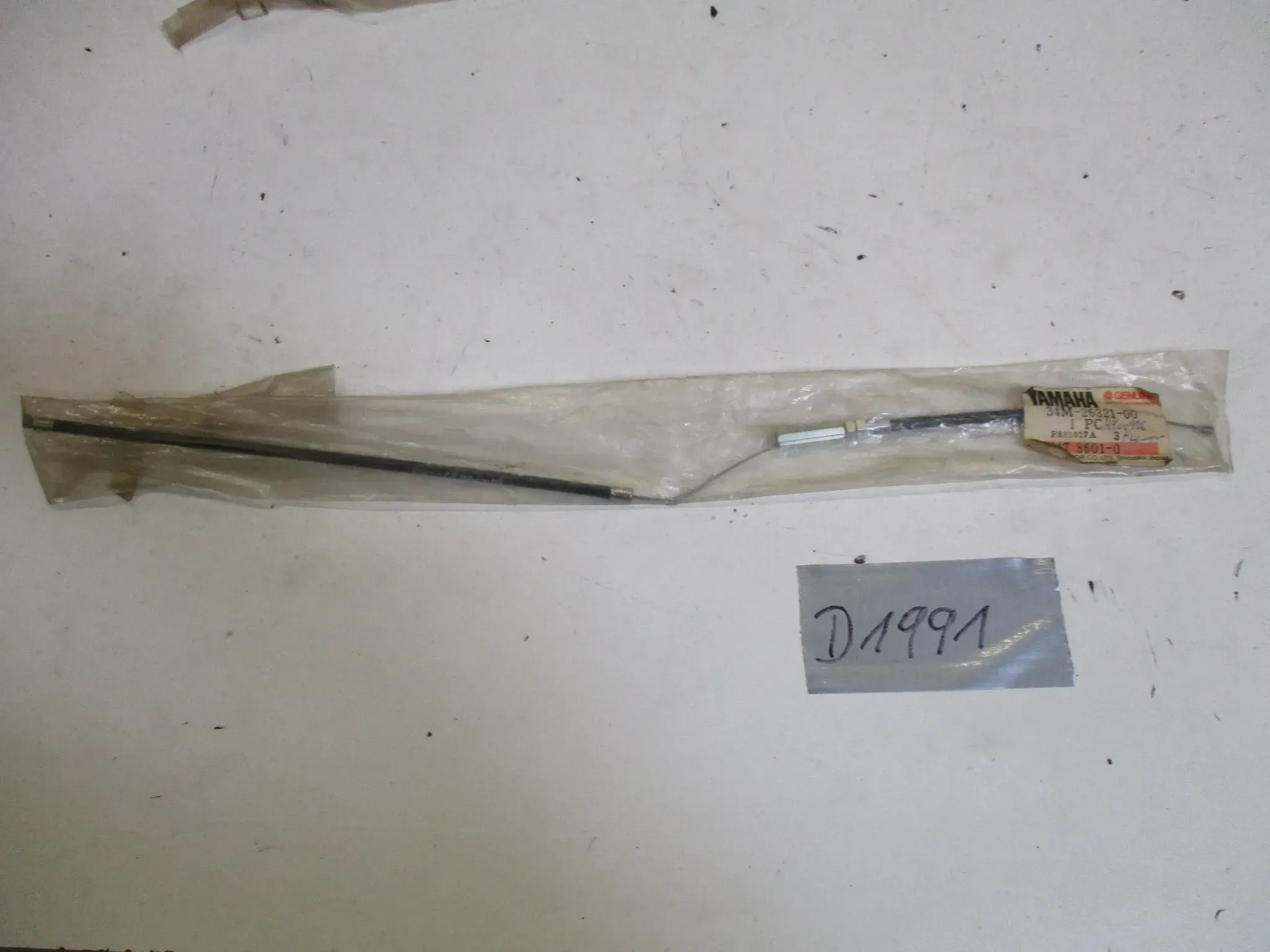 D1991 Yamaha SG 50 Sting ET 34M-26321-00 Ölpumpenzug Gaszug Bowdenzug throttle - Bild 1