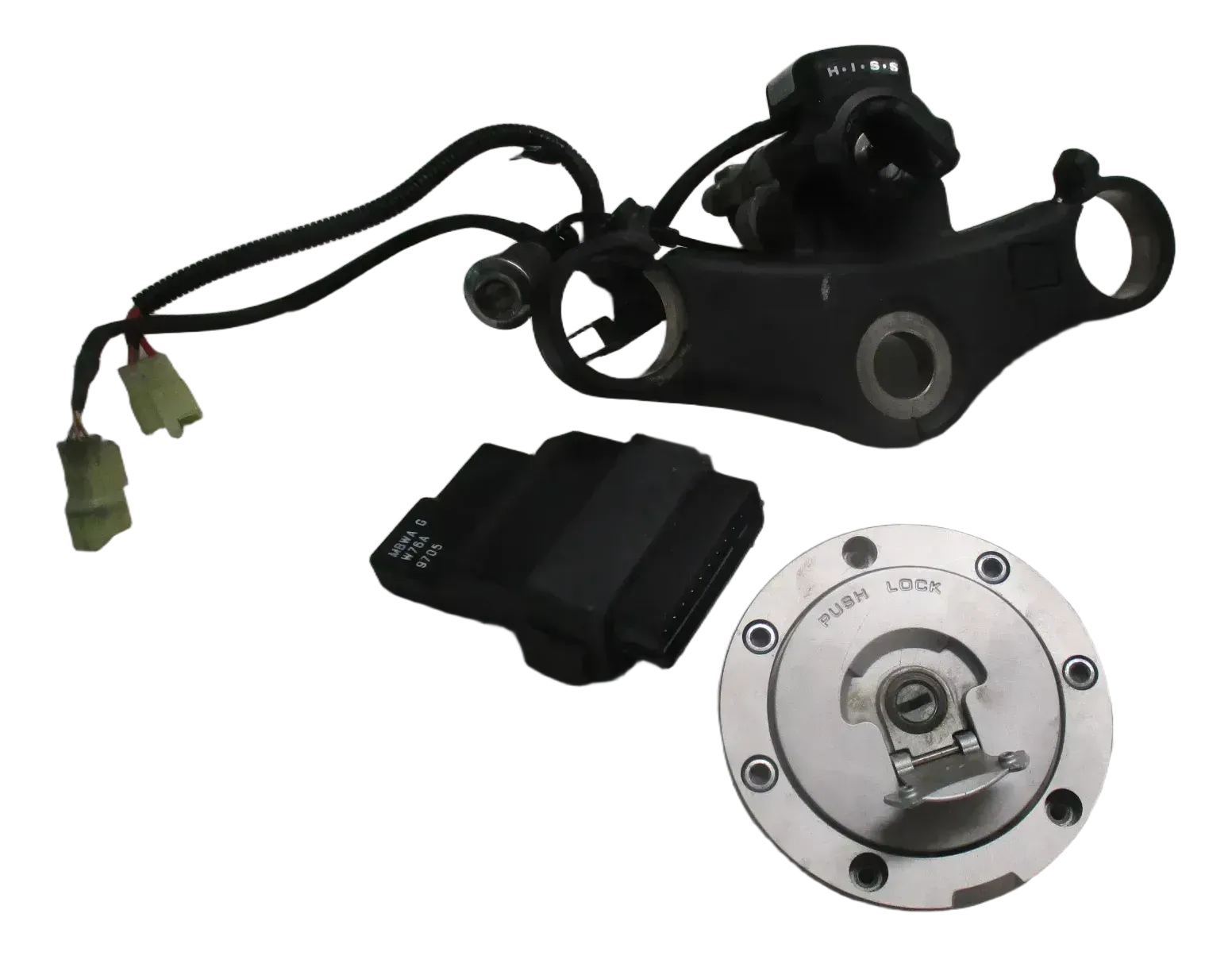 3. Honda CBR 600 F PC35 99-02 Schloßsatz Zündschloß CDI Tankschloß - Bild 1
