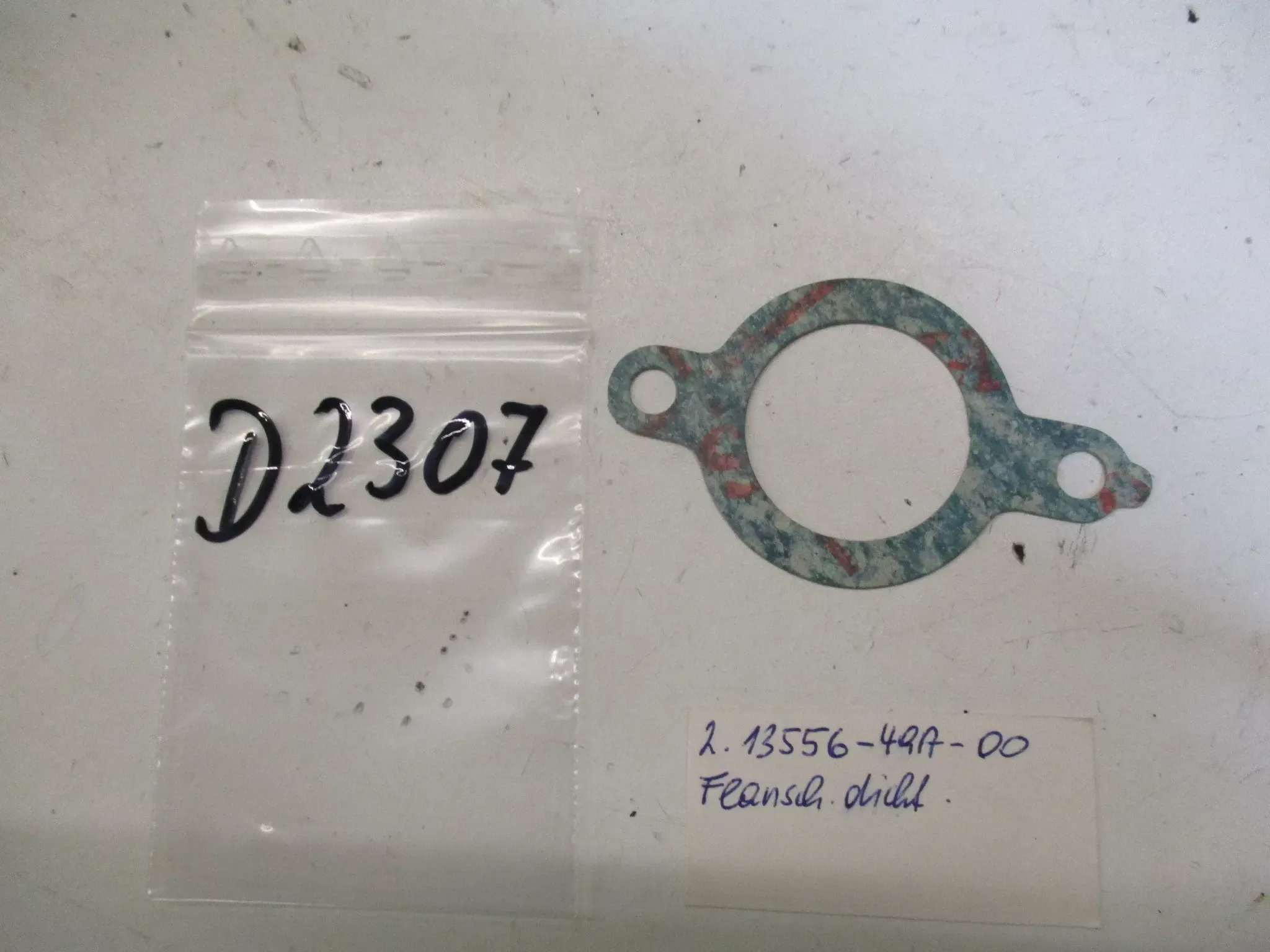 D2307 Yamaha XJ 600 Dichtung 49A-13556-00 Vergaserflansch Flanschdichtung Ansaugstutzen - Bild 1