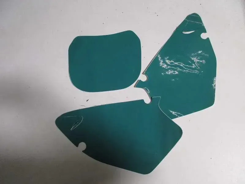 K40. YAMAHA YZ 125, 250 STARTNUMMER AUFKLEBER DEKORSET DEKOR TÜRKIS Bj. 00-01 - Bild 1