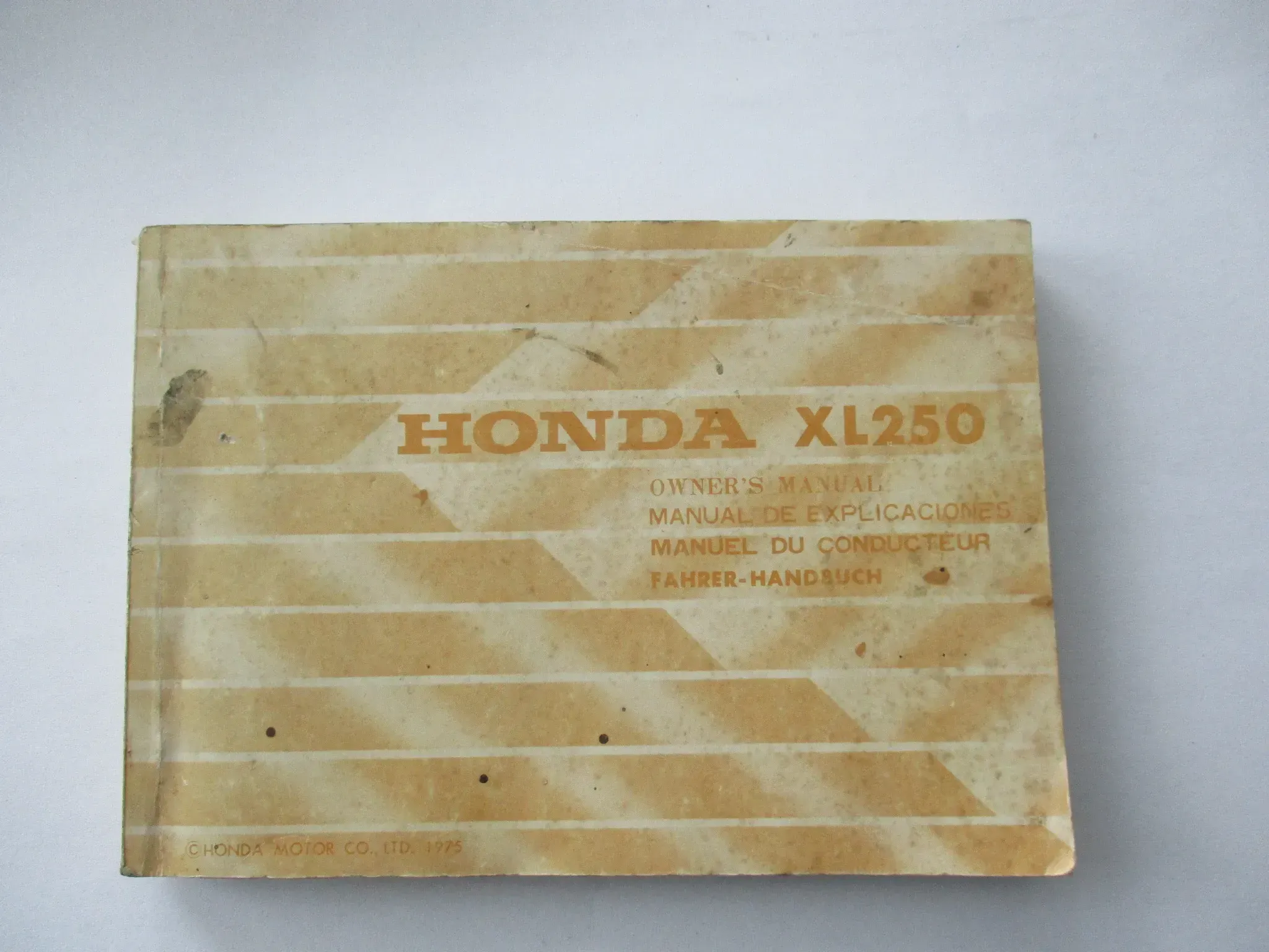 Honda XL 250 Bedienungsanleitung 3238601 Fahrerhandbuch Handbuch Bordbuch - Bild 1