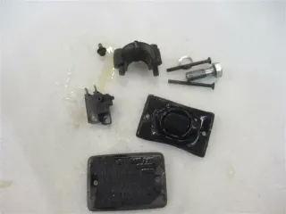 1. Honda CB 400 T_N Bremspumpe Hauptbremszylinder vorne Membrane Halter Deckel - Bild 2
