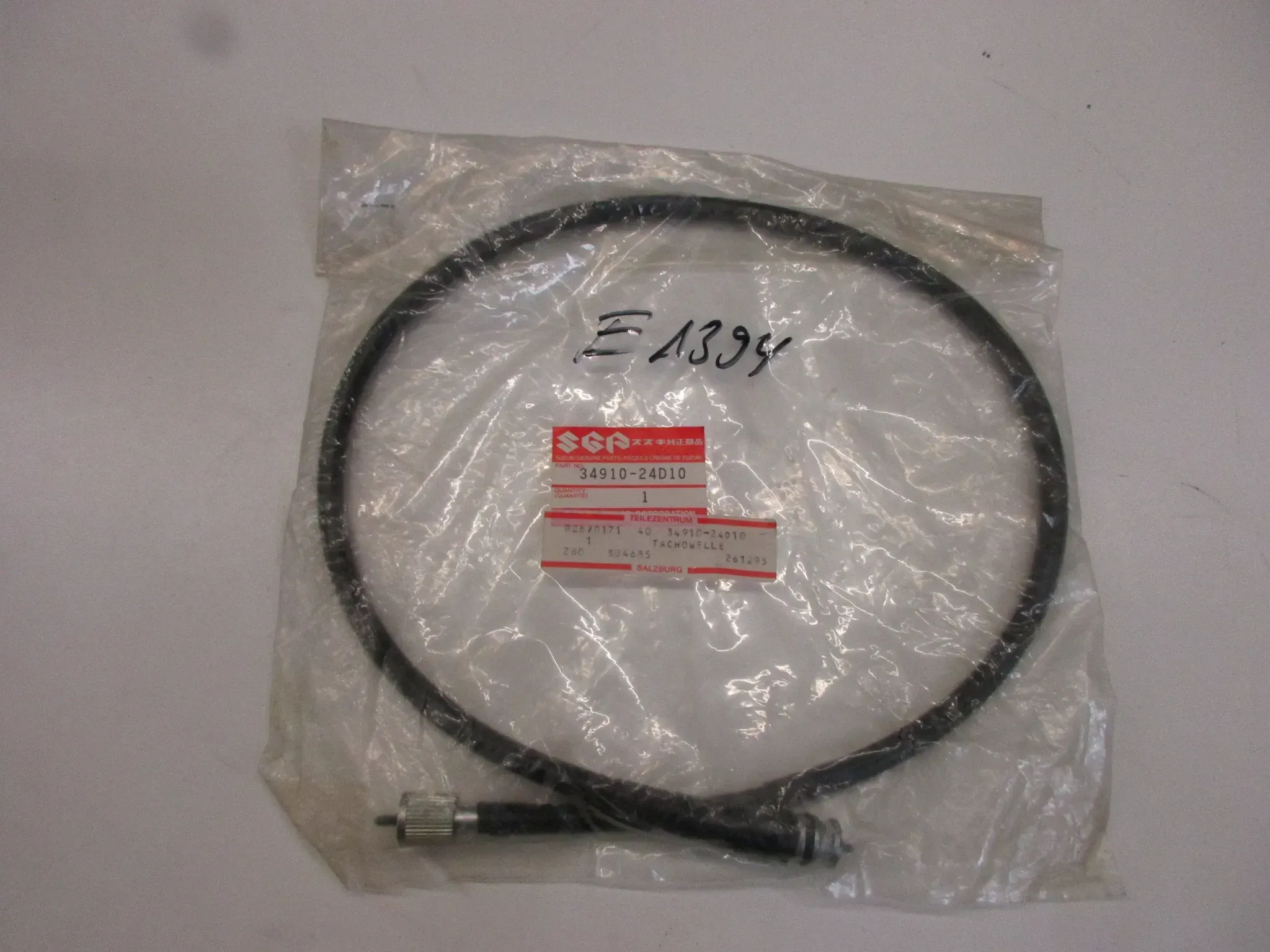 E1394 Suzuki GSX-R 1100 W Tachowelle Tachometerwelle 34910-24D10 Tacho Welle speedo - Bild 1