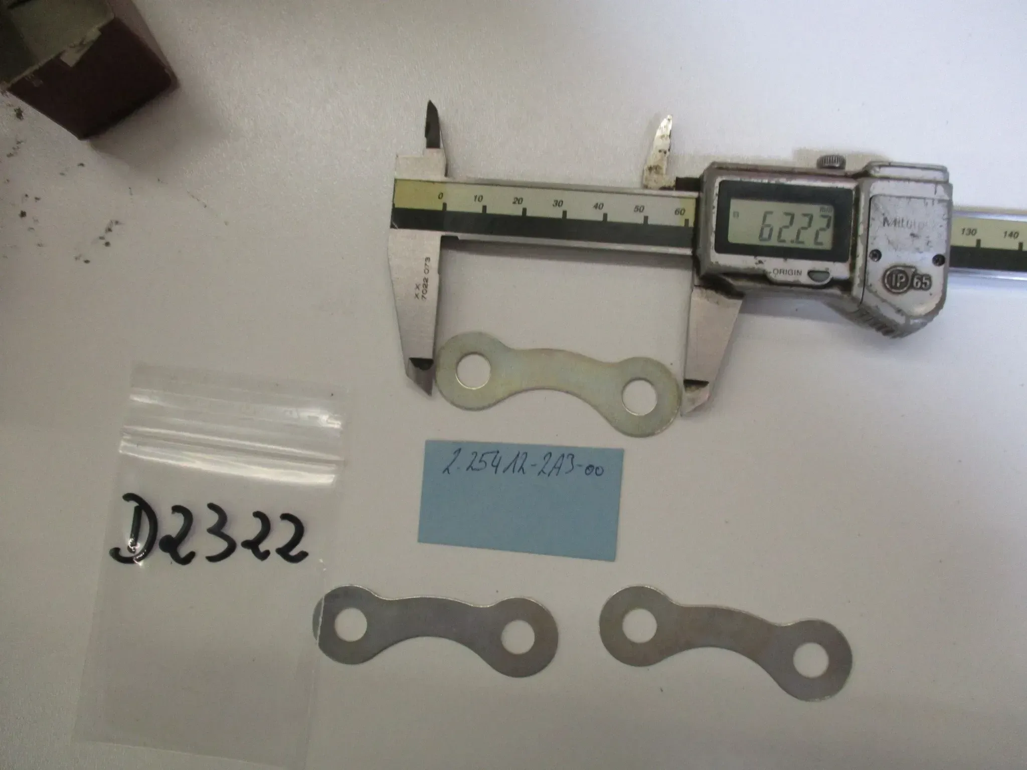 D2322 Yamaha DT 50_FS1 Platte  2A3-25412-00 Sicherungsscheibe Kettenradträger - Bild 1