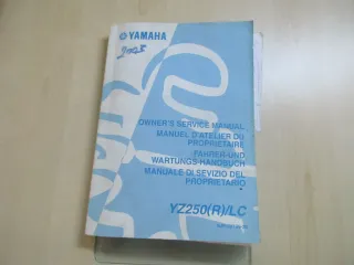 Yamaha YZ 250 (R) LC Handbuch Wartungsanleitung Fahrerhandbuch 5UP-28199-30 - Bild 1