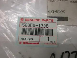 A1736 Kawasaki GPX 500 R Aufkleber Verkleidung Emblem 56050-1308 Dekor Original - Bild 4