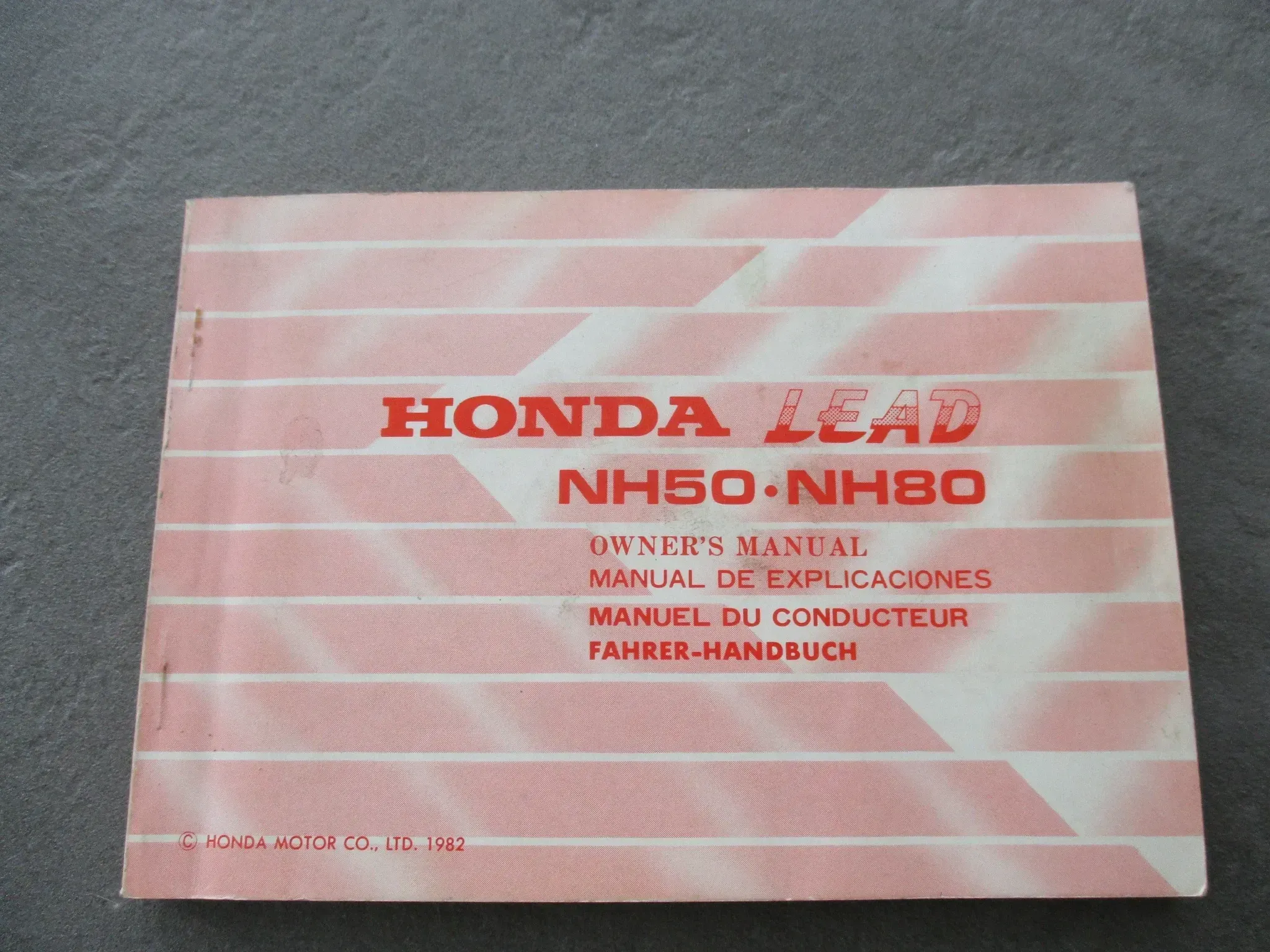 Honda NH50_80 Lead ET 00X36-GC8-6000 Bordbuch Fahrer-Handbuch Bedienungsanleitung - Bild 1