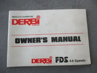Derbi FDS 50 Bordbuch Handbuch  Bedienungsanleitung Informationsbuch - Bild 1