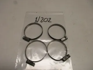N201 BMW R 80_100 RT Ansaugstutzen Rohrschellen Halter Kleinteile Flansche - Bild 1