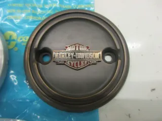 Motordeckel links Blende Abdeckung brass 25800091 C36. Harley Davidson XG 750 - Bild 3