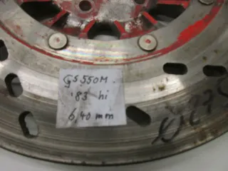 1. Suzuki GS 550 M Katana Bremsscheibe hinten 6,4 mm Scheibenbremse Bremse brake - Bild 3