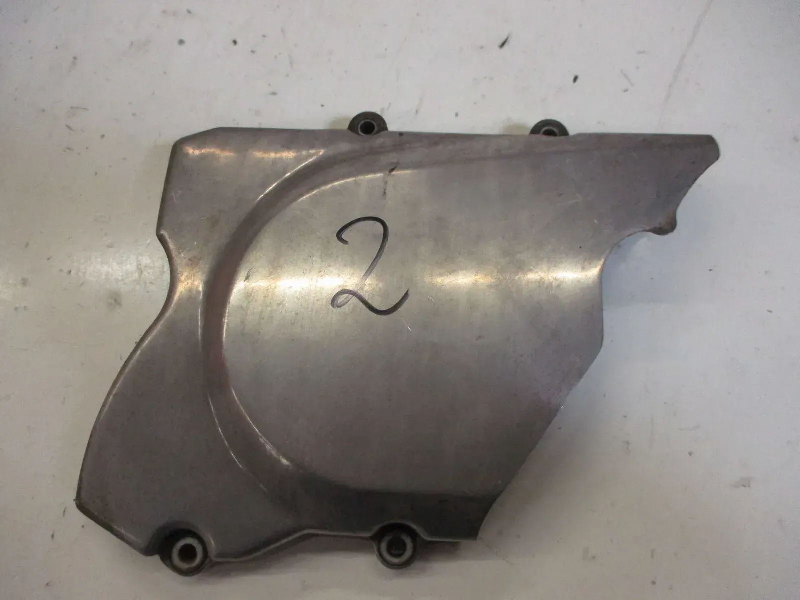 1. Kawasaki EN 500 EN500A Ritzelabdeckung (2) Motordeckel links Kettenschutz cov - Bild 1