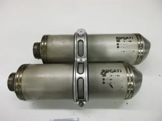 W695. Ducati 1098 S Auspuff Endtopf rechts links Auspuffendtopf 57311121A - Bild 2