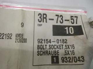 C458. Kawasaki Ninja 250_300 R Schraube M5x16 Rahmen Verkleidung bolt 92154-0182 - Bild 4
